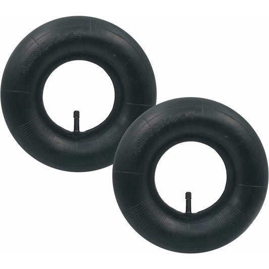 2 pcs 4.10/3.50-4 Inner Tube Tire Tr-13 Straight Valve For Hand Truck, Trolley, Hand Cart, Garden Cart, Lawn Mower