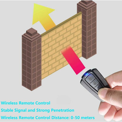 Anti-Theft Alarm, Smart Alarm With Wireless Remote Control, Waterproof Vibration Smart Alarm, For.