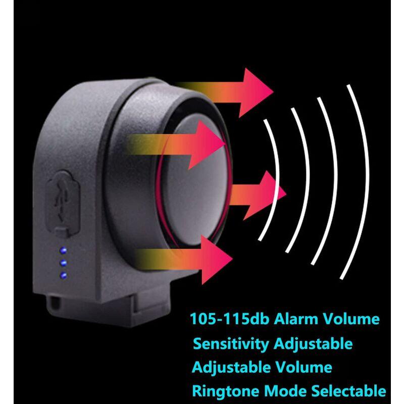 Anti-Theft Alarm, Smart Alarm With Wireless Remote Control, Waterproof Vibration Smart Alarm, For.