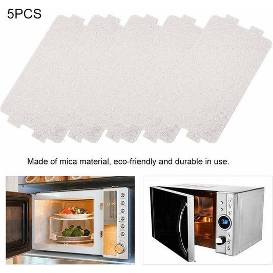 5 pcs Microwave Plate Sheet Replacement Microwave Oven Mica Plate Sheet Microwave Waveguide Cover Repair Accessory.