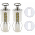 Toilet Seat Fixing,2 pcs Toilet Seat Screws Expanding Rubber Nuts Universal Toilet Seat Fittings Toilet Lid Cover