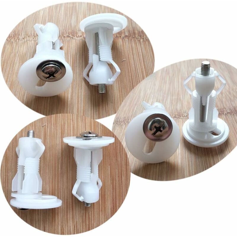 Toilet Seat Fixing,2 pcs Toilet Seat Screws Expanding Rubber Nuts Universal Toilet Seat Fittings Toilet Lid Cover