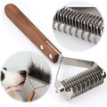 Coat King Brush For Dogs And Cats, Pet Grooming Comb Dematting Rake Significantly Reduces Shedding