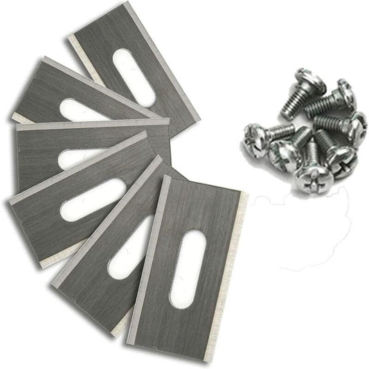 30 pcs Stainless Steel Lawn Mower Blades For Husavarna 35.8 X 18.5 X 0.65Mm (Silver).
