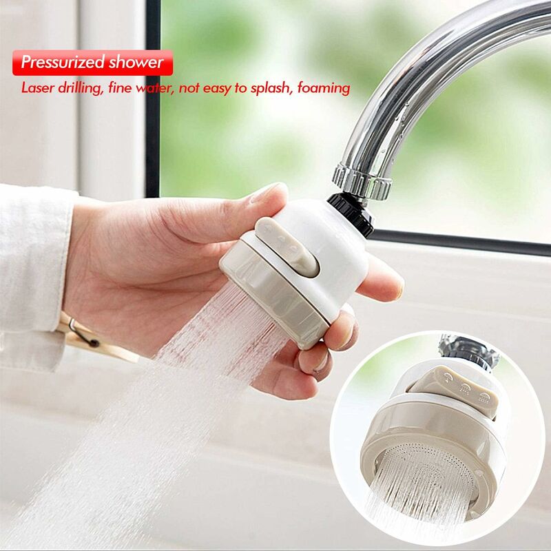2 Pack Kitchen Faucet Aerator, Water Saving Faucet Aerator, 360 ROtation, Splash-Proof Faucet Nozzle With Filter
