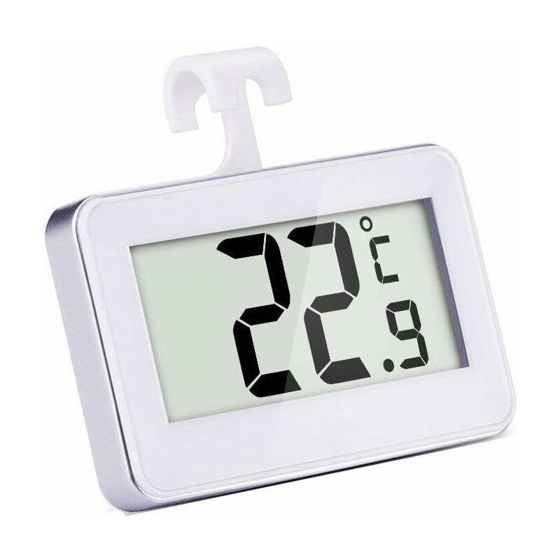 Refrigerator Digital Thermometer Freezer Digital Thermometer And Indoor Temperature Monitor, White.