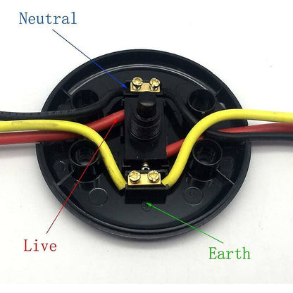 1 pcs ROund Foot Switch White Foot Control Switch For Floor Lamp And Table Lamp