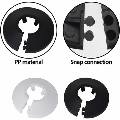 Plastic Radiator Garland, Tianhe 30 pcs Radiator Garland Pipe Cover Hot And Cold Water Gas Pipe Plastic Heating Pipe