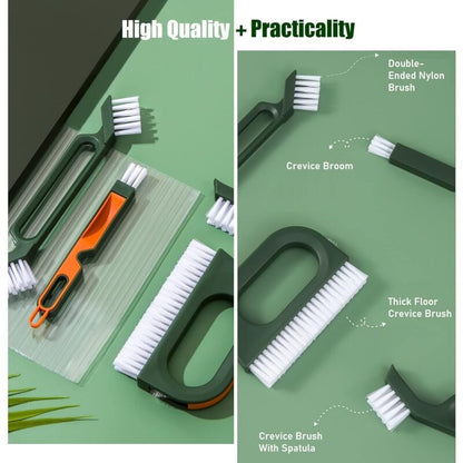 5 In 1 Grout Brush Set, Cleaning Brush For Bathroom And Kitchen, Scrub Tile Grouts, Nooks And Corners, Bottle Brush