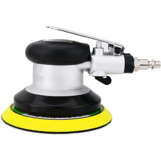 Professional Air Random Orbit Sander, High Performance Mini Dual Action Pneumatic Polisher With, 13500Rpm (Silver 125Mm).