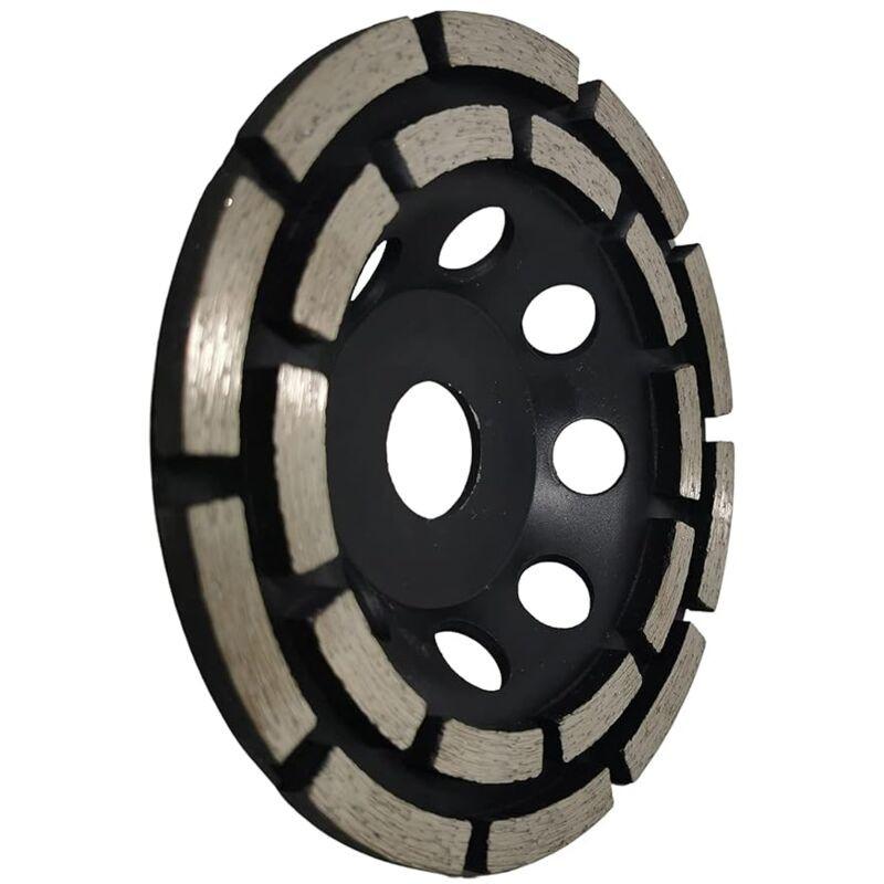 Diamond Grinding And Sanding Disc, 125Mm X 22.23Mm Double ROw Diamond Abrasive Wheel, For Grinding Screed, Concrete.