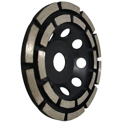 Diamond Grinding And Sanding Disc, 125Mm X 22.23Mm Double ROw Diamond Abrasive Wheel, For Grinding Screed, Concrete.