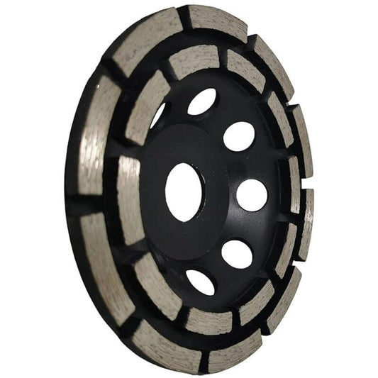 Diamond Grinding And Sanding Disc, 125Mm X 22.23Mm Double ROw Diamond Abrasive Wheel, For Grinding Screed, Concrete.
