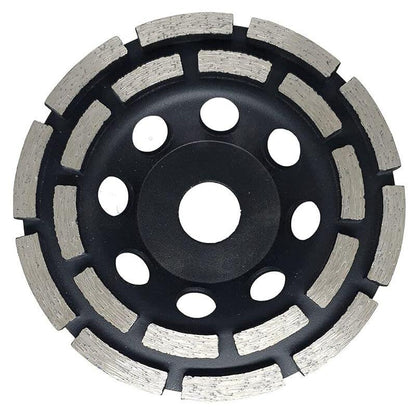 Diamond Grinding And Sanding Disc, 125Mm X 22.23Mm Double ROw Diamond Abrasive Wheel, For Grinding Screed, Concrete.