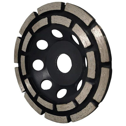 Diamond Grinding And Sanding Disc, 125Mm X 22.23Mm Double ROw Diamond Abrasive Wheel, For Grinding Screed, Concrete.