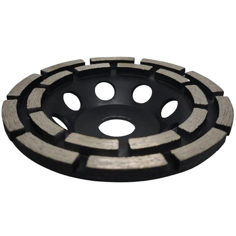 Diamond Grinding And Sanding Disc, 125Mm X 22.23Mm Double ROw Diamond Abrasive Wheel, For Grinding Screed, Concrete.