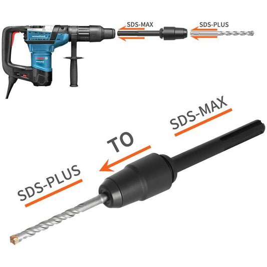 Sds Max To Sds Plus Adapter For ROtary Hammers, Sds Max To Sds Plus Drill Quick Change Tool, Chuck Adapter Quick Change.