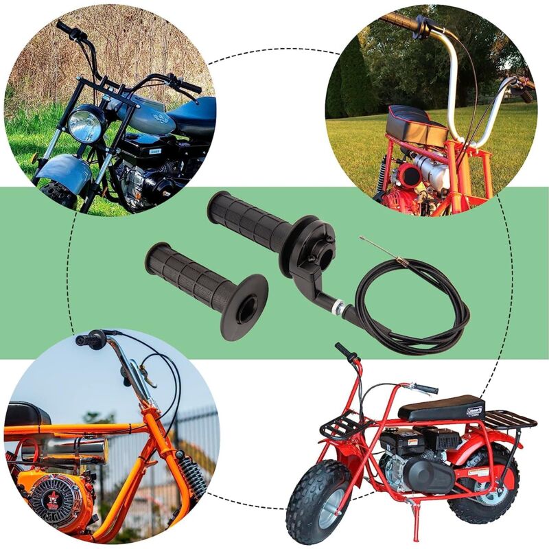 Twist Throttle Grip & Cable With 7/8" 22Mm Handle 50Cc 90Cc 110Cc 125Cc 150Cc 200Cc 250Cc Mini Bike Atv Quad Pit Bike