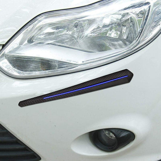 2 pcs Car Bumper Protector Strips, Universal Car Sticker Bumper Protection Front Rear Edge Anti-Collision Strip.