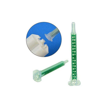 Werse 50 pcs F6-16 Green Ab Glue Mixing Tube Static Mouth Section 16 Nozzles.