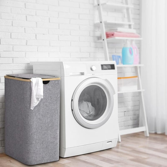 100L Laundry Basket With Lid Laundry Hamper With Handles Dirty Laundry Basket, Laundry Bin Laundry Basket Foldable