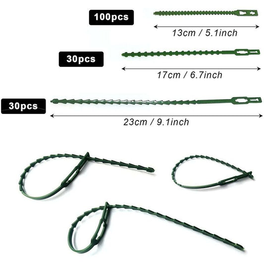 160 pcs Plant Ties Adjustable Gardening Ties, Plant Ties And Support, Help Support Plants And Shrubs, Flexible Plastic
