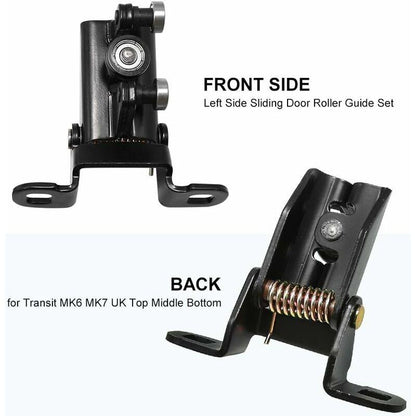 3 pcs Set Left Sliding Door Guide ROllers For Transit Mk6 Mk7 Left 1667675 (Top + Middle + Bottom).