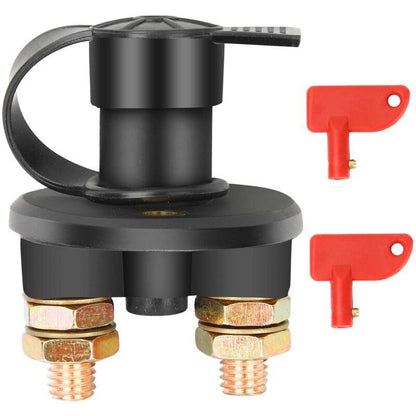 Isolator Switch 12V/24V Battery Isolator Disconnect Max 200A For Car, Truck, Boat, Vehicles Power Cut Off Kill Switch.