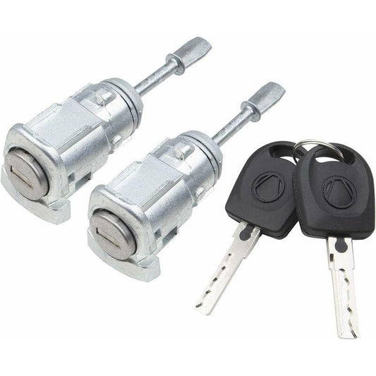 Front Left Right Door Lock Cylinder Compatible With Golf Iv Bora Passat B5 Skoda Fabia 3B0837167 3B0837168.