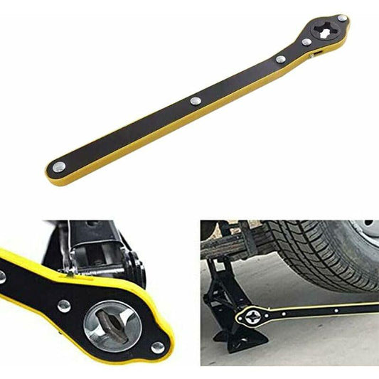 Labor Saving Wrench Auto Jack Ratchet Wrench Car Jack And Lug Wrench Handle For Motorcycle, Car, Suv And Other Vehicles.
