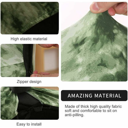 Universal Stretch Office Chair Cover Microfiber Washable Printed Office Chair Cover Stretch Armchair Covers Comfortable