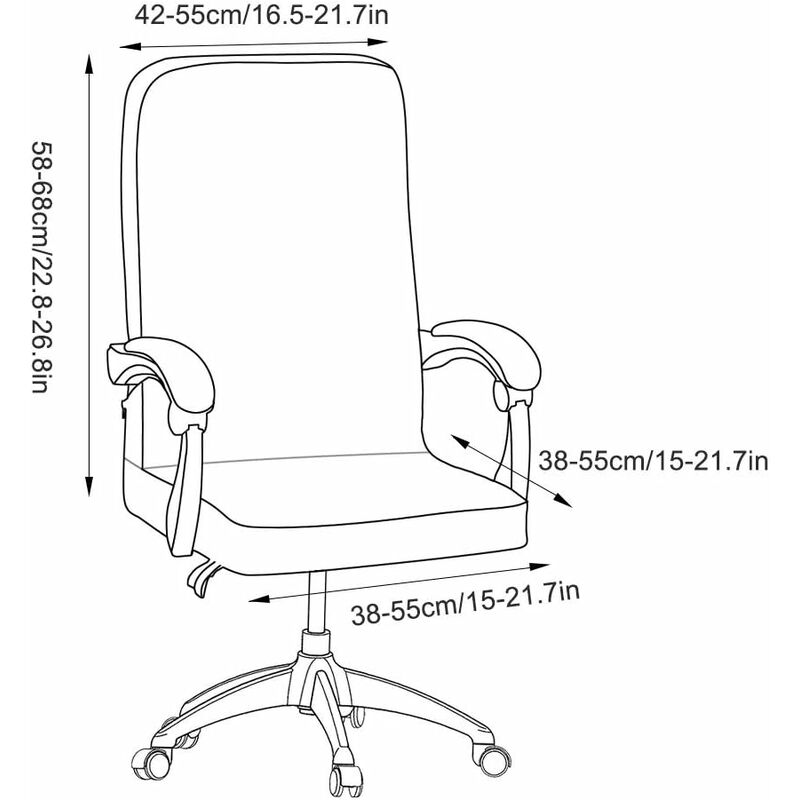 Universal Stretch Office Chair Cover Microfiber Washable Printed Office Chair Cover Stretch Armchair Covers Comfortable