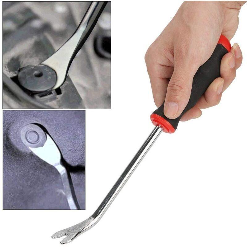 Steel Crowbar, Rivet Demolition Tool For Car Door Repair Buckle Trim Screwdriver Removal.