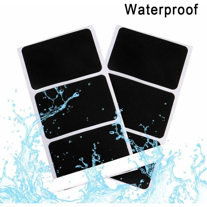 150 pcs Reusable Kitchen Organizer Labels Stickers Kit With Liquid Chalk Markers, Removable Blackboard Labels For