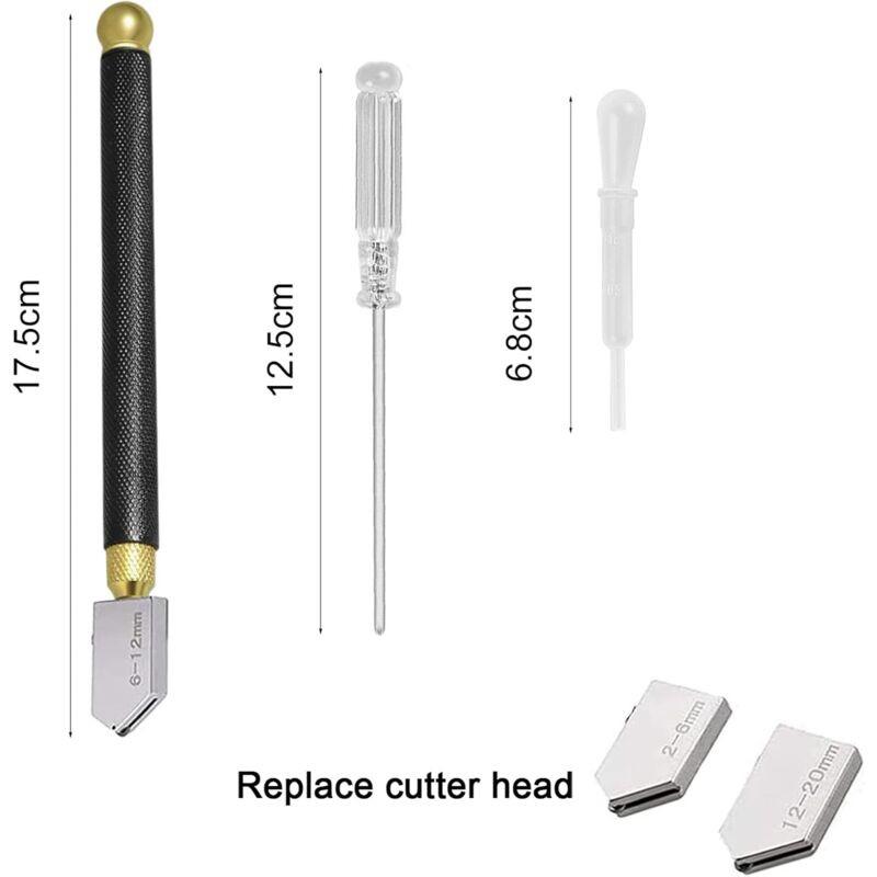 Professional Glass Cutter, Glass Cutting Tool, Pencil Style, Cut Glass 2-20Mm Thickness For Cutting.