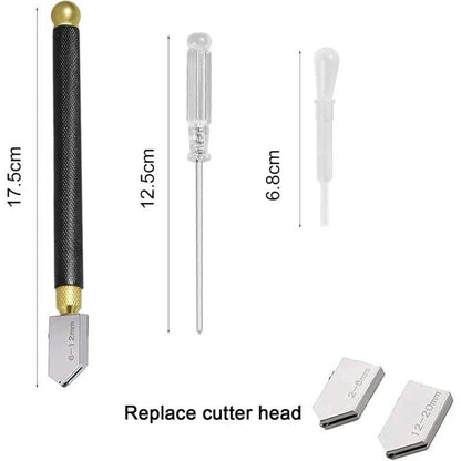 Professional Glass Cutter, Glass Cutting Tool, Pencil Style, Cut Glass 2-20Mm Thickness For Cutting.