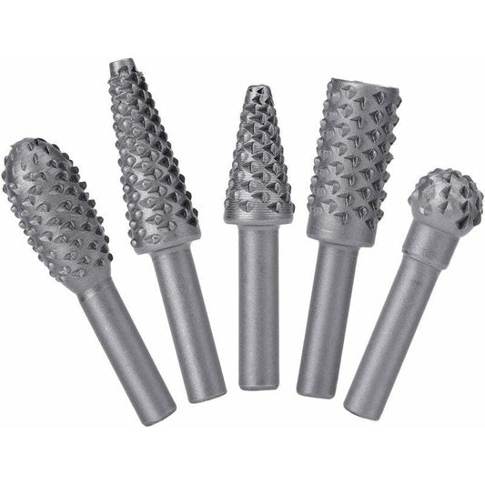 ROtary Burr Set Power Tools Wood Grinding Solid Steel Rasp Carbide Wood Carving Tool For Drill Bits For Polishing And.