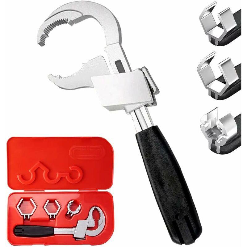 Adjustable Double End Universal Wrench - Multi-Function Crescent Wrench For Sanitary Water Pipe Repair.