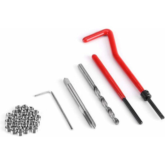 30 pcs M5/M6/M8 Thread Repair Insert Kit Hand Tool Set Compatible For Engine And Other Automotive Repair[M8].