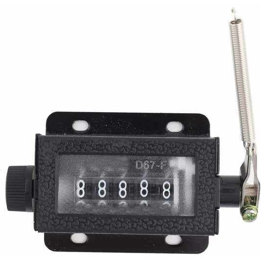 Digit Counter, Digit Display, D67âF 5 Digit Mechanical Reset Manual Stroke Tally Counter.