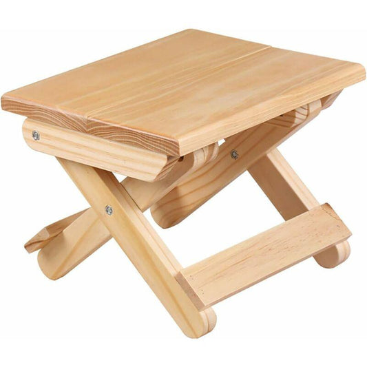 Solid Wood Folding Step Stool For Home, Play, Fishing, Garden, 24X19X17.8 Cm.