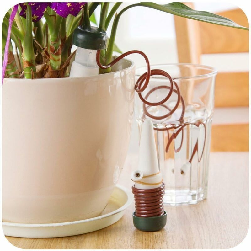 Automatic Drip Irrigation System With Self Ceramic Probes Indoor Plant Spikes For Watering Bonsai, Plants, Flowers By ,