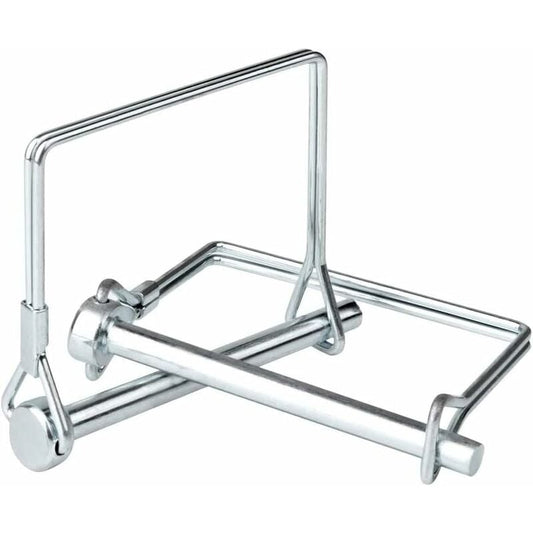 12 pcs Square Locking Pin 5/16 Inch (8Mm) High Quality Galvanized Carbon Steel Safety Self Locking Pin For Tractor Farm