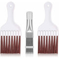 3 pcs Air Conditioner Condenser Cleaning Brush, Stainless Steel Air Conditioner Fin Cleaner, Refrigerator Coil Cleaning.