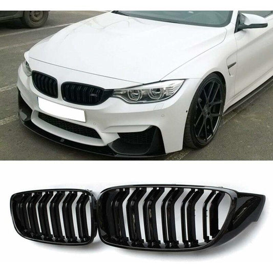Car Front Grille Grill - Gloss Black.