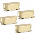 Magnetic Door Catches For Drawers Or Cabinets Door Closure, Stainless Steel Gold Finish, 4 pcs, Ecat001G-4P-Fr