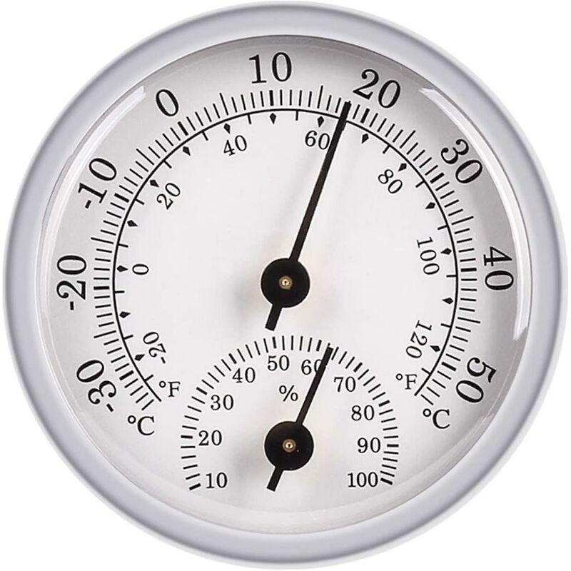 Hygrometer Thermometer, Humidity Sensor Monitor Detector Measurements, Analog Thermometer Used Indoor/Outdoor Patio.