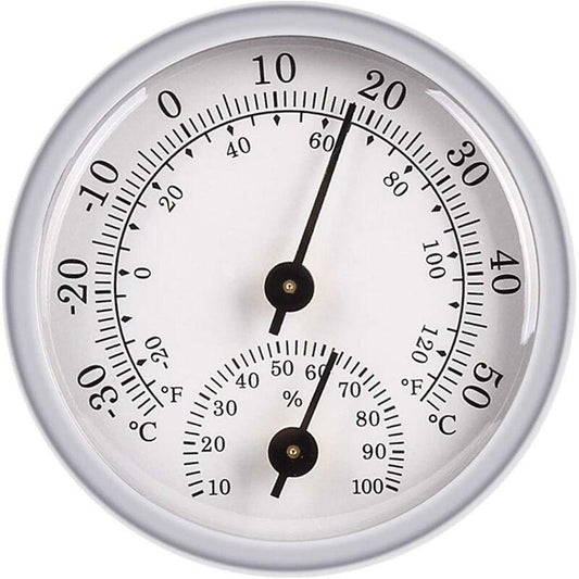 Hygrometer Thermometer, Humidity Sensor Monitor Detector Measurements, Analog Thermometer Used Indoor/Outdoor Patio.