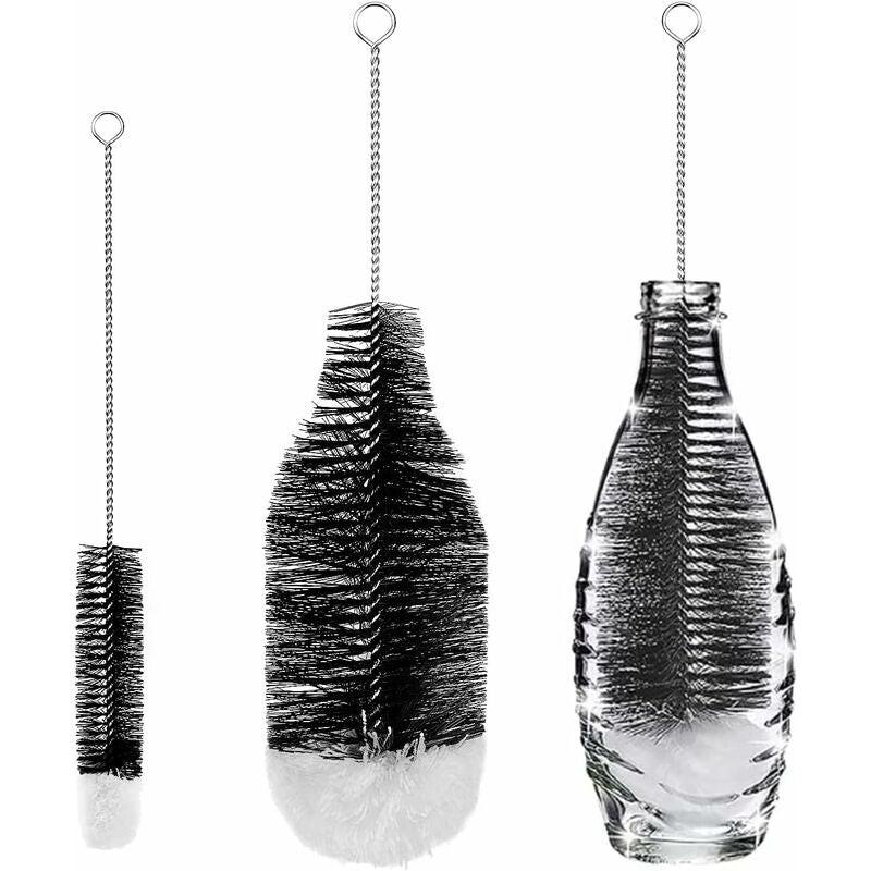 2 Pack Bottle Brush Cleaning Brushes Bottle Brush Advanced Cleaning For Glass Bottles Thermos Baby Bottles And Cups..