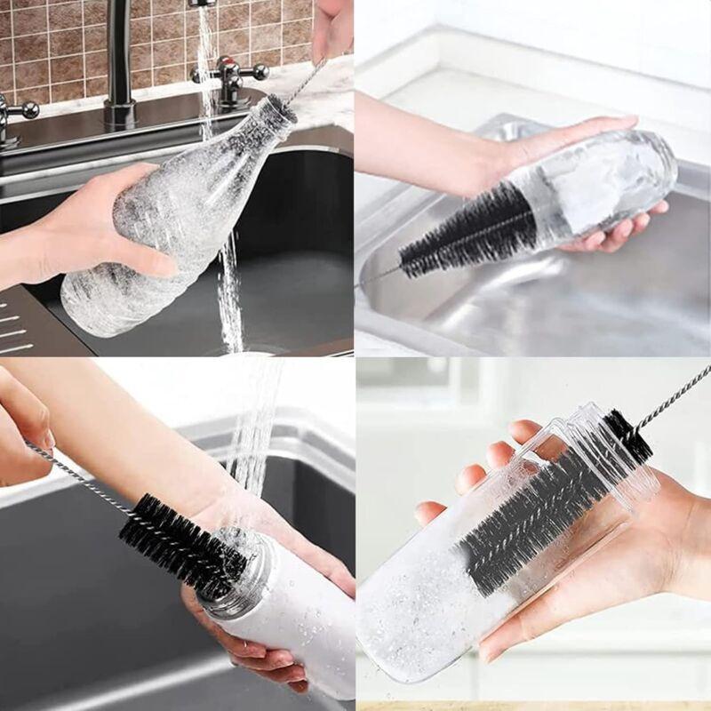 2 Pack Bottle Brush Cleaning Brushes Bottle Brush Advanced Cleaning For Glass Bottles Thermos Baby Bottles And Cups..